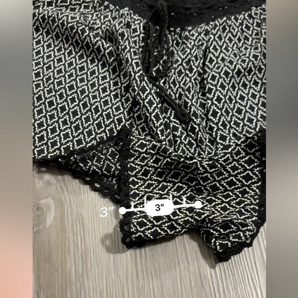 Volcom Black & White Simple Things Jacquard Soft Knit Shorts Size S - Picture 8 of 8